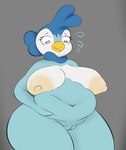 anthro anthrofied areola belly belly_grab belly_squish big_areola big_belly big_breasts big_butt big_nipples breasts butt curvy_figure deep_navel embarrassed female fupa genitals grope huge_butt innie_pussy looking_down navel nipples nude overweight overweight_anthro overweight_female plump_labia pussy solo squish thick_thighs voluptuous wide_hips plantedpot nintendo pokemon malinda_(plantedpot) avian generation_4_pokemon piplup pokemon_(species) hi_res