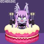 birthday bouncing_breasts bouncing_ears breasts cake dessert female food solo sparklers dabigchill sega sonic_the_hedgehog_(series) fan_character uva_(coel3d) felid feline mammal 1:1 animated digital_media_(artwork) pixel_(artwork) pixel_animation short_playtime