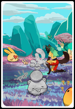 after_transformation all_fours ambiguous_gender anthro big_breasts breasts butt crouching day detailed_background female genitals grass green_hair group hair humanoidized inanimate_transformation jumping nude open_mouth outside pawpads petrification plant sculpture smile statue tail tanuki_statue text tongue tongue_out transformation tree vulva sweetburn slime_rancher slime_rancher_2 sweets_remivas_(sweetburn) animal_humanoid cotton_slime goo_creature honey_slime humanoid largo_slime mammal mammal_humanoid procyonid procyonid_humanoid raccoon_humanoid ringtail_slime slime_(blob) slime_(slime_rancher) 2023 comic digital_media_(artwork) english_text hi_res
