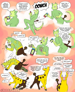 ambiguous_gender anthro anthro_to_feral brainwashing female feral forced forced_transformation gender_transformation intelligence_loss male solo telepathy text transformation transformation_sequence video_game_console dogtober nintendo nintendo_switch pokemon canid canine generation_2_pokemon girafarig mammal pokemon_(species) english_text hi_res sequence