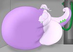 air_inflation air_tank ambiguous_gender balloon_belly belly belly_expansion belly_inflation big_belly expansion green_eyes green_hose hose hose_in_butt hose_inflation huge_belly hyper hyper_belly hyper_inflation inflation inflation_fetish purple_body purple_ears purple_tail smile solo swelling tail thick_tail hgh-pine nintendo pokemon generation_6_pokemon goodra pokemon_(species) 2020 colored digital_media_(artwork)