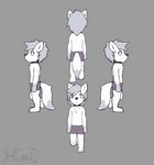 anthro blue_eyes bottomwear clothing collar game_design game_dev male pink_bottomwear pink_clothing pink_shorts shorts walk_cycle white_body doofwuff 2d_animation animated loop short_playtime