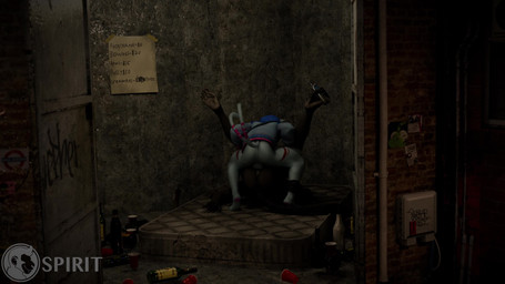 alcohol alcohol_bottle andromorph anthro balls beverage beverage_bottle black_body black_fur bodily_fluids bottle bottomless clothed clothing container cum cum_in_vagina cum_inside drugs drunk drunk_sex duo feet from_front_position fur genital_fluids genitals hoodie hoodie_only intersex intersex/male looking_away male marijuana mating_press mattress penetration penis pink_body pink_fur prehensile_feet prostitution sex sound_effects substance_intoxication toes topwear topwear_only vaginal vaginal_penetration white_body white_fur spirit(paw) dollymolly323_(modeler) euphrates_3d_(modeler) mickey_the_retriever_(modeler) epic_games fortnite nyanja_(fortnite) spiritpaw atelid domestic_cat felid feline felis geoffroy's_spider_monkey haplorhine mammal monkey new_world_monkey primate spider_monkey 16:9 3d_(artwork) 3d_animation 4k absurd_res animated blender_(artwork) blender_cycles_(artwork) digital_media_(artwork) hi_res long_playtime sound video widescreen nonbinary_(lore)