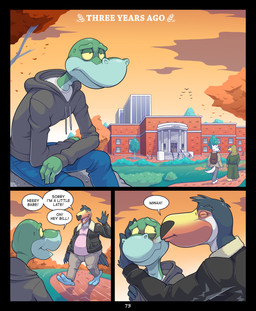 4_fingers anthro belly black_body black_border black_clothing black_eyes black_hoodie black_topwear blockage_(layout) blush border bottomwear clothed clothed_anthro clothed_male clothing crossed_arms dialogue duo fingers gesture green_body green_eyes green_skin half-closed_eyes hoodie kissing_cheek male male/male narrowed_eyes outside pants sad slightly_chubby slightly_chubby_male slim slim_anthro slim_male speech_bubble standing talking_to_another term_of_endearment text three_frame_image topwear waving anti_dev bill_(anti_dev) tripp_(anti_dev) anole avian bird lizard reptile scalie toucan 2025 colored comic digital_drawing_(artwork) digital_media_(artwork) english_text hi_res shaded