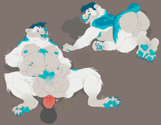 all_fours anal anal_penetration anthro anus armpit_hair balls beard body_hair butt chest_tuft disembodied_penis erection eyes_closed facial_hair genitals holding_belly looking_at_viewer looking_back looking_back_at_viewer male male_anthro multiple_angles nipples nude nude_anthro nude_male open_mouth open_smile overweight overweight_anthro overweight_male penetration penile penile_penetration penis penis_in_ass presenting presenting_hindquarters pubes sitting smile solo spread_legs spreading tail teeth tongue tuft chubchow bear mammal polar_bear ursine 2019 hi_res
