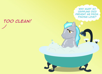 amber_eyes bath blue_hair bubble bubble_bath dialogue feral fur grey_body grey_fur hair male multicolored_hair ocd soap solo sparkles text two_tone_hair water ohitison hasbro my_little_pony equid equine horse mammal pony 11:8 2012 absurd_res character_request english_text hi_res