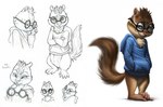 anthro bottomless brown_body brown_fur buckteeth chest_tuft clothed clothing countershade_face countershade_fur countershade_torso countershading crossed_arms detailed_fur eyewear feet fluffy fluffy_tail fur glasses hand_in_pocket hindpaw hoodie hoodie_only light_body male on_model paws pockets prehensile_feet realistic semi-anthro smile solo standing tail tan_body tan_countershading teeth toes topwear topwear_only tuft hibbary alvin_and_the_chipmunks alvin_and_the_chipmunks_(live-action) simon_seville chipmunk ground_squirrel mammal rodent sciurid 2015 detailed full-length_portrait portrait