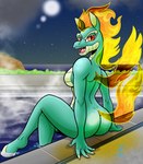 5_fingers anthro anthrofied beach bent_legs big_butt breasts butt butt_pose clothing crossed_legs day exposed_back extended_arms eyelashes fangs featureless_breasts female fingers fire flaming_hair flaming_mane flaming_tail flaming_wings foot_in_water green_body green_scales hooves leg_over_edge leg_over_thigh lidded_eyes looking_at_viewer night nude nude_beach open_mouth open_smile orange_eyes outside over_edge partially_submerged poolside pose pseudo_hair pseudo_mane pupils scales seaside sharp_teeth side_boob sitting slit_pupils smile soaking_feet solo steam summer swimming_pool tail teeth unusual_anatomy unusual_wings water wide_hips wings duragan third-party_edit asian_mythology chinese_mythology east_asian_mythology mythology them's_fightin'_herds tianhuo_(tfh) dragon equid longma mammal mythological_creature mythological_equine mythological_scalie scalie 2022 digital_media_(artwork) hi_res nude_edit