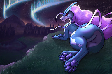 4_toes blue_body blue_fur butt detailed_background digitigrade feet female feral fur krbk_2k lying night outside paws presenting presenting_hindquarters quadruped red_eyes sky solo toes white_body white_fur nintendo pokemon generation_2_pokemon legendary_pokemon pokemon_(species) suicune hi_res