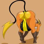 1:1 2017 anthro balls big_balls big_bulge big_butt bulge butt clothing denizen1414 digital_media_(artwork) fan_character generation_1_pokemon genitals hi_res huge_balls huge_bulge huge_butt hyper hyper_balls hyper_bulge hyper_genitalia male mammal nintendo pokemon pokemon_(species) raichu raijin_the_raichu simple_background solo stretching thick_thighs underwear wide_hips