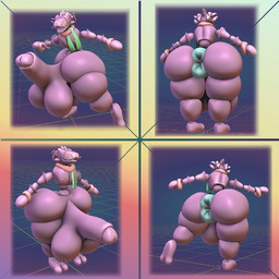 anthro anus balls big_balls big_butt big_penis butt genitals huge_balls huge_butt huge_penis hyper hyper_balls hyper_butt hyper_genitalia hyper_penis machine male nude penis puffy_anus scarf slightly_chubby slightly_chubby_male solo thick_thighs whiskers wide_hips curious_boi robot 1:1 3d_(artwork) 3d_model_showcase digital_media_(artwork)