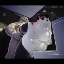anal anthro balls bathroom belly big_belly duo genitals male male/male moob_grab moobs overweight overweight_male penis public_restroom restroom_sex toilet biidox mihoyo zenless_zone_zero ben_bigger pan_yinhu bear brown_bear giant_panda grizzly_bear mammal ursine 1:1 3d_(artwork) 3d_animation animated digital_media_(artwork) long_playtime sound video