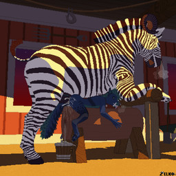 anal anal_penetration animal_genitalia animal_penis anthro anthro_on_feral anthro_penetrated barn bestiality black_sclera blue_body blue_fur bodily_fluids breath breeding_mount bucket butt clenched_teeth collar collar_tag container cum cum_drip cum_from_ass cum_in_ass cum_in_bucket cum_in_container cum_in_sex_toy cum_inside cum_on_butt dominant dominant_feral dripping duo dusk ear_piercing equine_genitalia equine_penis erection facial_piercing feral feral_penetrating feral_penetrating_anthro fur genital_fluids genitals horn huge_penetration interspecies leaking_cum male male/male male_feral male_on_feral male_penetrated male_penetrating male_penetrating_male nose_piercing orgasm penetration penile penile_penetration penis penis_milking piercing quadruped raised_tail sex size_difference snorting striped_body stripes tail tail_fluff teeth conditional_dnp zelkothezeeb maverick_(galaxy) zelko canid canine canis equid equine felkin hybrid hyena mammal wolf zebra 1:1 digital_media_(artwork) hi_res pixel_(artwork)