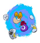 abstract_background anthro biped clothed clothing floating_feet floating_hands floating_head floating_limbs footwear gloves handwear hoodie looking_at_viewer male multicolored_clothing not_furry shoes solo topwear white_clothing white_gloves white_handwear havesomemoore rayman_(series) ubisoft rayman humanoid raypeople_(rayman) digital_media_(artwork) hi_res shaded simple_shading