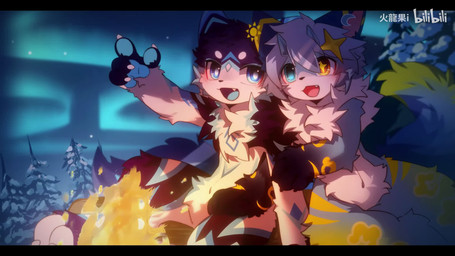 anthro aurora_(phenomenon) black_body black_fur blue_body blue_eyes blue_fur duo evergreen_tree fur heterochromia kemono male night nude_anthro nude_male pine_tree plant snow tree white_body white_fur winter yellow_eyes hlg7777 bilibili lupical canid canine domestic_cat felid feline felis fox mammal 16:9 2025 2d_animation animated hi_res motion_tweening short_playtime sound video watermark widescreen