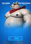 anthro barazoku big_pecs blush button_prompt convenient_censorship fur gameplay_mechanics glistening glistening_body gui male mostly_nude musclegut muscular muscular_anthro muscular_male nipples offering_sex parody pecs solo stocky suggestive text white_body white_fur earthist epic_games fortnite polar_patroller bear mammal polar_bear ursine absurd_res digital_media_(artwork) english_text hi_res