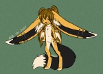 ambiguous_gender anthro dipstick_tail ear_piercing feathered_wings feathers markings nude piercing solo tail tail_markings wings ajna avelynne canid canine elfane fennec_fox fox mammal true_fox 2011