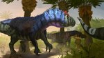 claws day feral outside painting plant tree technesaurus red7 mel_(plumaserpens) allosaurid allosaurus dinosaur prehistoric_species reptile scalie theropod 16:9 colored hi_res sketch widescreen