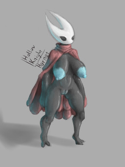 2_horns anthro anthrofied areola big_breasts biped black_body black_breasts black_eyes black_text blue_areola blue_nipples breasts clothing empty_eyes female genitals grey_background horn huge_breasts nipples non-mammal_breasts non-mammal_nipples red_clothing simple_background solo standing text vulva yourstrulygarbage hollow_knight_(franchise) team_cherry hornet_(hollow_knight) arthropod humanoid 2026 3:4 absurd_res english_text hi_res