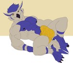 4_toes anthro arm_tuft avian_feet balls_outline beak belly big_biceps big_bulge big_muscles big_pecs black_beak black_nipples black_talons blue_arms blue_belly blue_body blue_chest blue_face blue_feathers blue_feet blue_fingers blue_hands blue_stripes blue_tail blue_toes bulge cheek_tuft chin_tuft closed_smile clothed clothing detailed_bulge facial_tuft feathers feet genital_outline happy head_tuft huge_muscles huge_pecs humanoid_hands leg_tuft looking_at_viewer lying male mouth_closed multicolored_body multicolored_feathers muscular muscular_anthro muscular_arms muscular_male navel nipples on_back pecs penis_outline presenting_bulge reclining serratus simple_background skimpy smile smiling_at_viewer smirk solo speedo spread_legs spreading striped_arms striped_legs stripes swimwear tail three-quarter_view tight_clothing toes tuft two_tone_arms two_tone_body two_tone_face two_tone_feathers two_tone_legs two_tone_tail white_arms white_background white_body white_face white_feathers white_legs white_tail yellow_background yellow_clothing yellow_eyes yellow_speedo yellow_swimwear bristol sova avian bird owl 2021 absurd_res alternate_version_at_source colored digital_drawing_(artwork) digital_media_(artwork) flat_colors full-length_portrait hi_res portrait