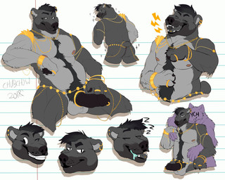 accessory anthro barbell_piercing beard cock_ring ear_piercing ear_ring erection facial_hair genital_piercing genitals humanoid_genitalia humanoid_penis jewelry jewelry_only looking_at_viewer male male_anthro multiple_angles musclegut muscular muscular_anthro muscular_male necklace nipple_barbell nipple_piercing nipples nude nude_anthro nude_male open_mouth open_smile penis penis_accessory penis_jewelry penis_piercing piercing prince_albert_piercing rear_view ring ring_piercing sitting sleeping smile solo sound_effects spread_legs spreading standing tail teeth tongue tongue_piercing vowelless vowelless_sound_effect zzz chubchow pander_(lostpander) bear mammal 2018 absurd_res hi_res
