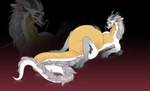 feral intersex male maleherm solo vore cmitchell mythology dragon mythological_creature mythological_scalie scalie absurd_res hi_res