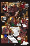 anthro anthro_on_anthro antlers blue_hair chasing claws comic cookware deer dialogue dragon duo english_text fight frying_pan genitals hair hi_res hitting_another hitting_head holding_frying_pan holding_object horn humanoid_genitalia humanoid_penis kitchen_utensils larger_male male male/male mammal muscular muscular_male mythological_creature mythological_scalie mythology pecs penis profanity scalie size_difference smaller_male speech_bubble text tools violence wintech3112