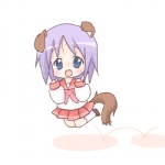 asian_clothing blue_eyes chibi clothing east_asian_clothing female hair japanese_clothing japanese_school_uniform jumping purple_hair school_uniform serafuku short_hair simple_background solo tail uniform white_background sakuramori_sumomo lucky_star tsukasa_hiiragi animal_humanoid canid canid_humanoid canine canine_humanoid canis dog_humanoid domestic_dog humanoid mammal mammal_humanoid 1:1 low_res