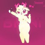 breasts female fur genitals nipples pink_eyes pussy solo white_body white_fur wolfy_cyberware deer mammal 1:1 absurd_res hi_res