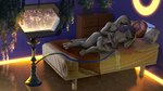 balls cuddling duo genitals hookah male male/male penis spooning jadeitor halo_(series) microsoft xbox_game_studios vien_quitonm voka alien kig-yar sangheili scalie t'vaoan absurd_res hi_res