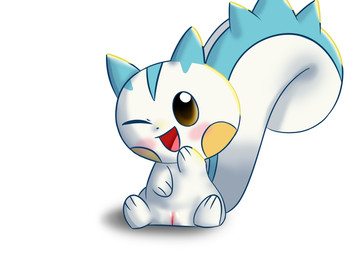 blue_body blue_fur blush female feral fur genitals solo vulva white_body white_fur young young_female olihai nintendo pokemon generation_4_pokemon pachirisu pokemon_(species) absurd_res hi_res