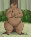 anthro breasts female plant shrub solo tree bigladydragon bear mammal 5:6