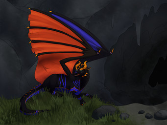 cave feral male solo tail ko3lnha mythology eglan dragon mythological_creature mythological_scalie scalie 2016 4:3 absurd_res hi_res
