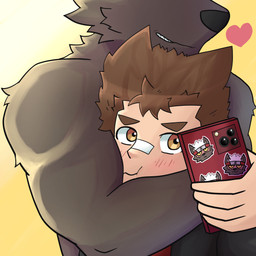 anthro armlock athletic athletic_anthro athletic_male biceps duo male male/male male_human muscular muscular_anthro muscular_male selfie dragokaizer666 lifewonders tokyo_afterschool_summoners bandaid_protagonist_(tas) protagonist_(tas) tadatomo_(tas) canid canine canis domestic_dog human mammal 1:1 absurd_res hi_res