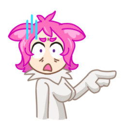 breasts ears_down eyebrows female female_humanoid gesture hair hand_gesture inner_ear_fluff light_body light_skin looking_at_viewer medium_breasts open_mouth pink_eyebrows pink_hair pink_inner_ear pink_inner_ear_fluff pivoted_ears pointing purple_eyes simple_background solo standing tuft white_background bav telegram nekochan animal_humanoid cat_humanoid felid felid_humanoid feline feline_humanoid humanoid mammal mammal_humanoid 2025 digital_drawing_(artwork) digital_media_(artwork)