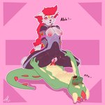 anthro breasts duo female genitals knot male male/female penetration penis sex tail kenunsoy epic_games fortnite mythology benny_(dragonblooded) kimiko_five-tails dragon fox_spirit mythological_creature mythological_scalie scalie hi_res