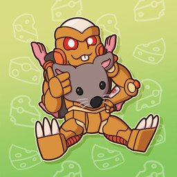 brown_body buckteeth chibi gesture gradient_background hand_gesture machine male outline pattern_background red_eyes red_sclera simple_background sitting solo teeth thumbs_up archth hasbro takara_tomy transformers transformers:_beast_wars rattrap cybertronian mammal maximal murid murine rat robot rodent 1:1 cel_shading hi_res shaded