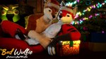 anthro duo fur gift holidays male male/male nude realistic bad_wulfie red_wulfie christmas cycles mutt_(wagnermutt) red_(red_wulfie) canid canine canis mammal wolf 16:9 2024 3d_(artwork) blender_(artwork) digital_media_(artwork) widescreen