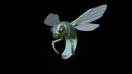 4_wings antennae_(anatomy) arthropod_abdomen arthropod_abdomen_genitalia arthropod_abdomen_penis black_background feral flying genitals glistening glistening_body green_body idle_animation insect_wings legless male mandibles multi_wing penis pink_penis simple_background solo teal_body wings insektum arthropod hymenopteran insect wasp 16:9 3d_(artwork) 3d_animation animated digital_media_(artwork) loop no_sound short_playtime webm widescreen