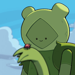 ambiguous_gender blurred_background blurred_foreground clothed clothing cloud duo feral headgear headwear not_furry on_model plant smile toony topwear discount-supervillain adventure_time cartoon_network fern_(adventure_time) arthropod beetle cucujoid elemental_creature elemental_humanoid flora_fauna humanoid insect ladybug plant_humanoid 1:1 animated digital_media_(artwork)