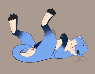 anus autopenetration blue_body blue_fur bodily_fluids claws feet female feral fur genital_fluids genitals green_eyes hindpaw lying masturbation nude on_back open_mouth orgasm pawpads paws penetration presenting semi-anthro sex simple_background smile solo spread_legs spread_vulva spreading tail tail_fetish tail_in_own_pussy tail_in_vagina tail_insertion tail_masturbation tail_play toes tongue vaginal vaginal_fluids vaginal_penetration vulva whiskers lustfulaves mammal mustelid otter hi_res