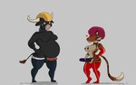 afro anthro dildo duo female gynomorph gynomorph/female heart_symbol intersex intersex/female muscular overweight overweight_gynomorph overweight_intersex sex_toy size_difference small_dom_big_sub strapon panthra78 joe_(panthra78) louis_(panthra78) bovid bovine cattle felid hybrid mammal pantherine tiger absurd_res hi_res