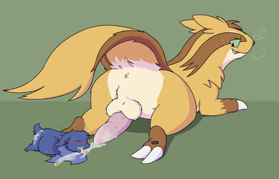 2_claws after_anal after_sex ambiguous_gender backsack balls bloated blush bodily_fluids butt claws cum cum_in_mouth cum_inflation cum_inside cum_on_butt duo feral fucked_silly genital_fluids genitals inflation looking_at_another looking_back looking_back_at_another lying male male/ambiguous on_front raised_tail size_difference steamy_breath sweat sweatdrop tail wings vogold nintendo pokemon blue_bat graedius_(linoone) bat generation_3_pokemon linoone mammal pokemon_(species) hi_res female_(lore)