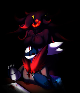 2014 anthro blood boob_hat breasts claws clothed clothing duo ear_piercing fan_character female gengar glowing hair latiar latios legendary_pokémon long_hair male male/female mega_evolution mega_gengar minoir multiple_eyes nightmare_fuel nintendo notebook nude open_mouth pencil piercing pokémon pokémorph purple_hair purple_skin red_eyes red_sclera smile table teeth tongue video_games
Rating: Questionable
Score: 1
User: GameManiac
Date: February 12, 2015 2014 anthro blood boob_hat breasts claws clothed clothing duo ear_piercing fan_character female gengar glowing hair latiar latios legendary_pokémon long_hair male male/female mega_evolution mega_gengar minoir multiple_eyes nightmare_fuel nintendo notebook nude open_mouth pencil piercing pokémon pokémorph purple_hair purple_skin red_eyes red_sclera smile table teeth tongue video_games
Rating: Questionable
Score: 1
User: GameManiac
Date: February 12, 2015