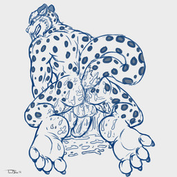 4_toes abs anal anal_masturbation anal_penetration anthro autopenetration backsack balls barefoot biceps big_muscles big_penis biped bodily_fluids butt cum cum_on_balls cum_on_butt cum_on_feet cum_on_ground erection feet foot_focus genital_fluids genitals hindpaw male male_anthro markings masturbation messy muscular muscular_anthro muscular_male naughty_face nude paws pecs penetration penis plantigrade solo tail tail_fetish tail_in_ass tail_in_own_ass tail_insertion tail_masturbation tail_play toes teaselbone dreamworks kung_fu_panda tai_lung_(kung_fu_panda) felid leopard mammal pantherine snow_leopard 1:1 2014 blue_and_white digital_drawing_(artwork) digital_media_(artwork) hi_res monochrome signature sketch