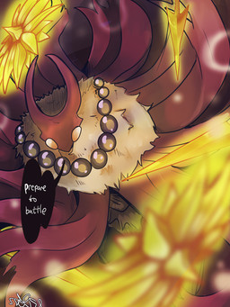 black_speech_bubble clothing dialogue fur male neck_tuft shield solo speech_bubble text tuft white_text ssleepyflowers hollow_knight_(franchise) team_cherry markoth_(hollow_knight) animal_humanoid arthropod arthropod_humanoid humanoid insect insect_humanoid lepidopteran lepidopteran_humanoid moth_humanoid 2026 english_text hi_res