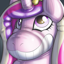 1_horn eyelashes female feral horn inflatable latex latex_body permanent_smile pink_body pool_toy seam_(sewing) simple_background solo three-quarter_view posexe friendship_is_magic hasbro my_little_pony mythology princess_cadance_(mlp) equid equine mammal mythological_creature mythological_equine unicorn 1:1 2026 digital_drawing_(artwork) digital_media_(artwork) headshot_portrait icon low_res portrait shaded soft_shading