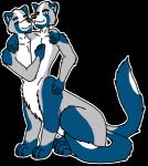 conjoined male multi_body multi_upper_body simple_background sitting solo hayaikawakitsune hayaikawa arctic_fox canid canid_taur canine canine_taur fox fox_taur mammal mammal_taur taur true_fox alpha_channel