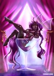 anthro big_breasts breasts clothed clothing container cup curtains drinking_glass female glass glass_container glass_cup hair purple_hair solo wine_glass toxi_de_vyne_(artist) friendship_is_magic hasbro my_little_pony arthropod changeling