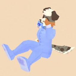 anthro black_nose blonde_hair blue_onesie brown_body brown_fur clothed clothing eyes_closed floppy_ears folded_ears fur hair hand_on_ground low_poly male mottled mottled_body mottled_fur multicolored_body multicolored_fur onesie orange_body orange_fur pacifier piebald piebald_body piebald_fur rubbing_eye simple_background sitting sitting_on_ground solo tan_background tan_body tan_fur tired young cookiebandit sound_warning peanuts_(comic) casper_(cookiebandit) canid canine canis domestic_dog mammal 1:1 2024 3d_(artwork) animated digital_media_(artwork) high_framerate short_playtime sound turntable_(animation) video